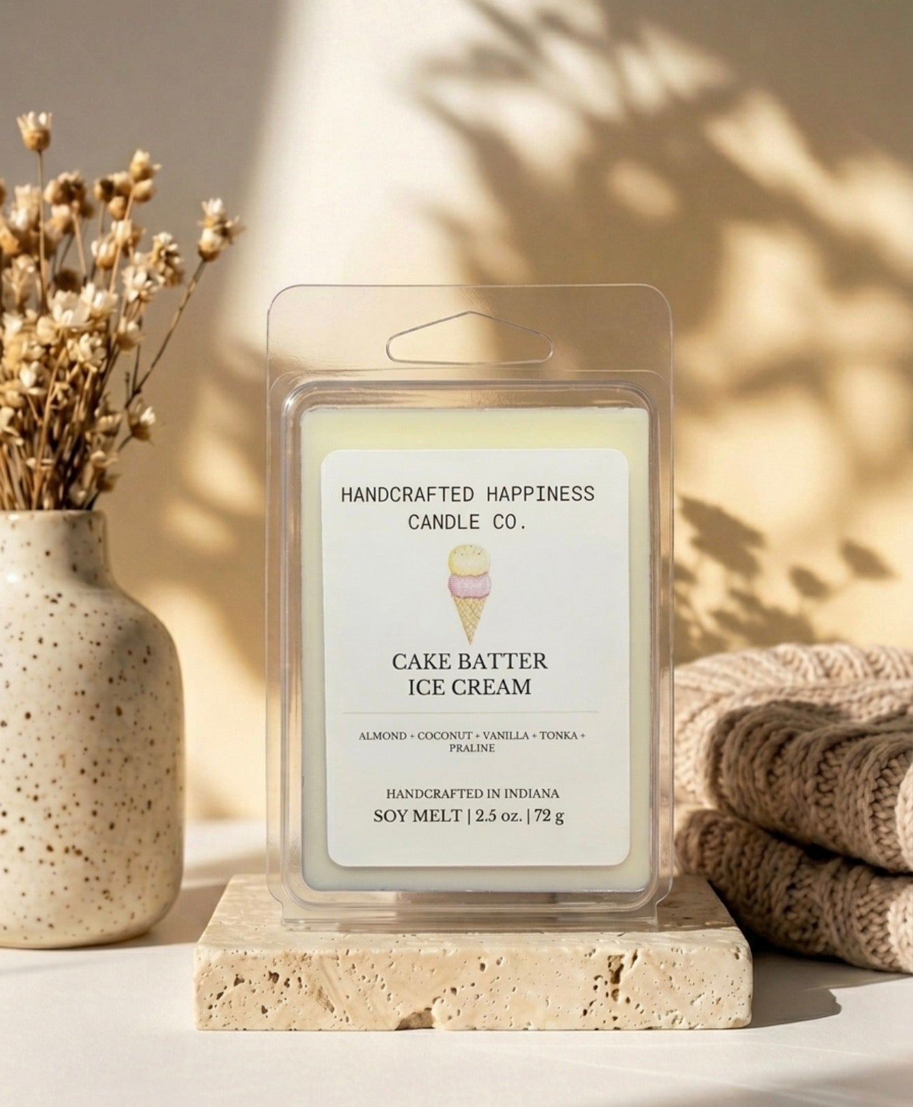 Cake Batter Ice Cream 2.5oz Wax Melt