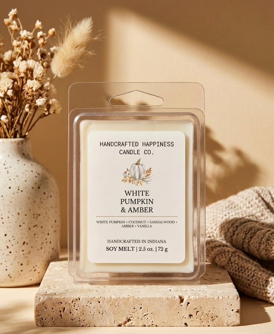 White Pumpkin Amber 2.5oz Wax Melt
