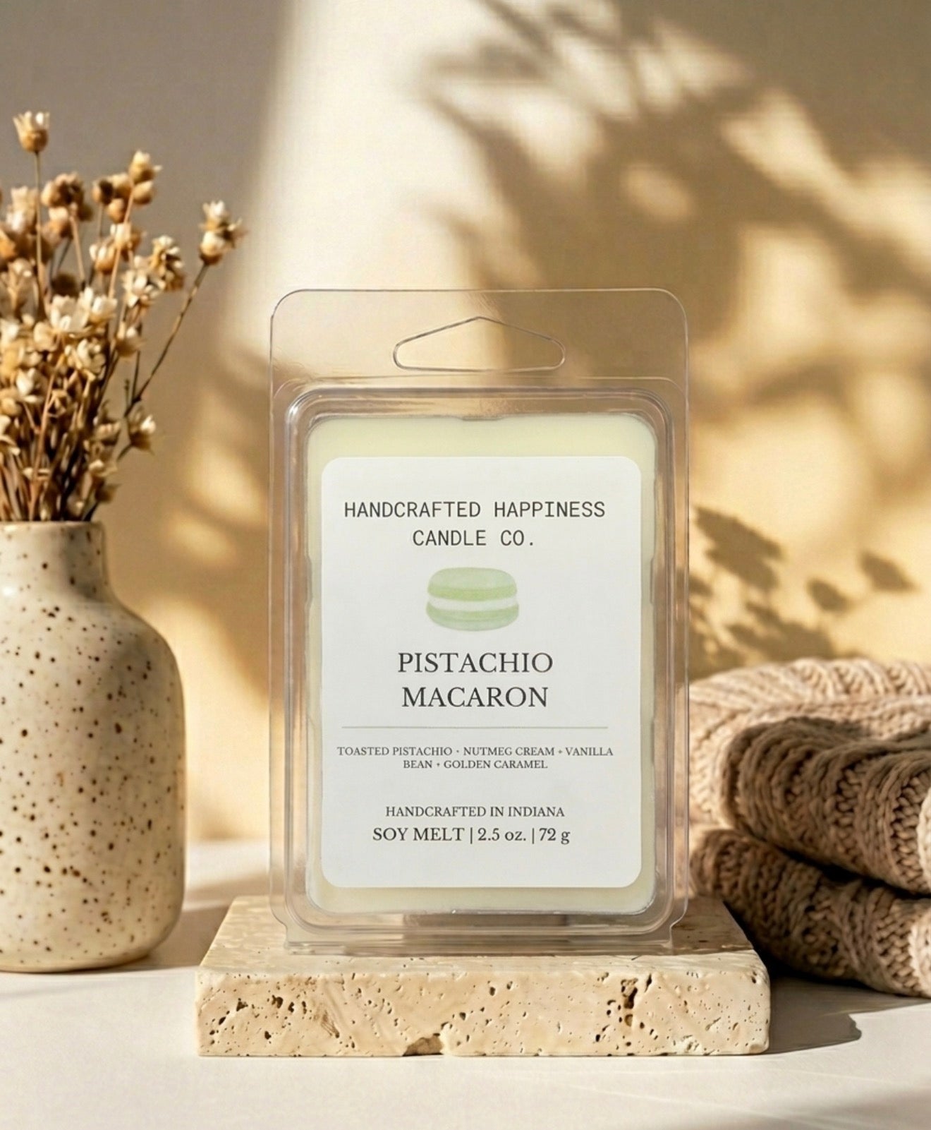 Pistachio Macaron 2.5oz Wax Melt